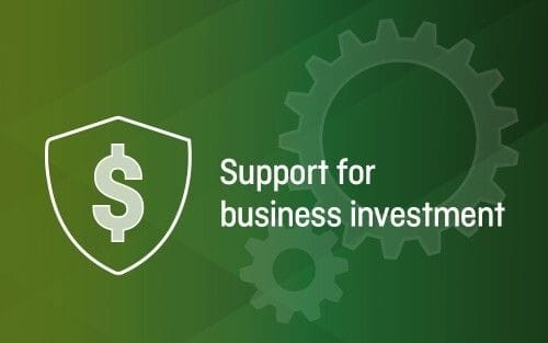 Support for business investment
